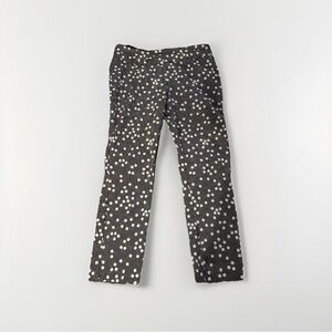 Peck & Peck Pinstriped Black and White Polka Dot Pants